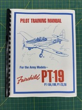 RARE Fairchild PT-19 Pilot Training Manual Reproduction PT-19A 19B 23 26 (1943) picture