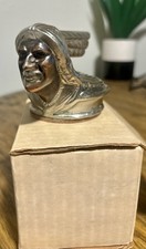 Original 1928 Pontiac Indian Head Chief Radiator Cap Hood Ornament Ternstedt Mfg picture