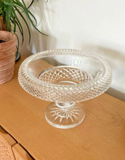 DEFECTIVE Waterford Crystal Turnover Footed Bowl 10  Waterford Giftware G3D picture
