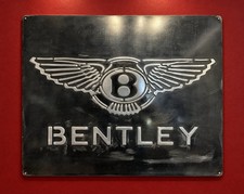 Bentley Vintage Steel Garage Sign 20x24 Handmade Aluminum Relief picture