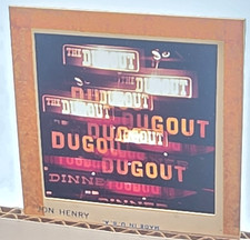 Jon Henry Vintage 120 Slide The Dugout Tavern Neon Sign Bleecker St NYC Jazz Era picture