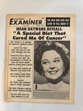 1974 August 4th National Examiner Newspaper, Susan Hayward (VRN10B picture