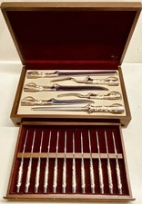 VTG CARVEL HALL BY BRIDDELL  COMPLETE SET Of 18 In Original Wood Case picture
