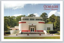 Ocmulgee National Monument Postcard Macon GA Art Moderne Visitor Center NPS picture