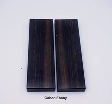 Ebony, Gabon (Gaboon, African) Knife Scales (Set of 2) - You Pick Size & Grain picture