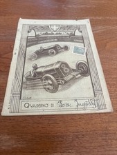 Achille Varzi-Automobobilismo ’20s - Notebook with racing car ’30s picture