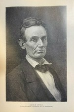 1885 Vintage Magazine Illustration Abraham Lincoln Without A Beard picture