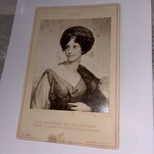 Antique Cabinet Card: Princess Dorothea of Courland Talleyrand / François Gérard picture