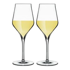 Luigi Bormioli Supermo 11.75 oz Chardonnay White Wine Glasses, Clear picture