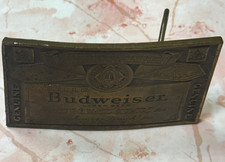 Budweiser Genuine Belt Buckle A-168 Anheuser-Busch Reproduced Breweriana picture