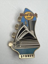 Hard Rock Cafe Sydney Crown St Guitar Head Lapel Pin Badge CLOSED Vintage 2006 picture