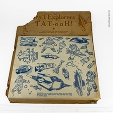 Vintage SPACE Explorers TAT-OOH Temporary Tattoos 40's 50's Buck Rogers Ranger picture
