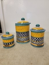 Pascal G. G. Ravello Canisters Caffe, Pepe, Sale Made In  Italy picture