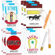 Bubble Gum Cigarettes 10 Pack - Candy Cigarettes, Fun Retro Treats, Nostalgic Sn picture