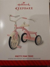 Hallmark Keepsake Ornament 2014 Pretty Pink Trike Tricycle 8-4-152 picture