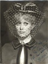 FRENCH ACTRESS CATHERINE DENEUVE, SIGNED VINTAGE PROMOTIONAL PHOTO. picture
