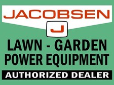 Jacobsen Lawn & Garden Equipment Auth Dealer NEW METAL SIGN: 9x12