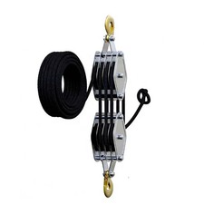 Heavy Duty Pulley-Block and Tackle,2200 Lbs Capacity, 4400 Lbs Breaking Strength picture