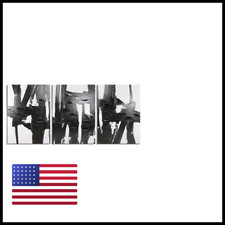 Pinetree Art 3 Panels Black And White Abstract Canvas Wall Art Prints 3D picture