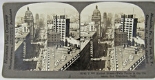 Stereoview Card - San Francisco Market Street - Twin Peaks Keystone View Co picture
