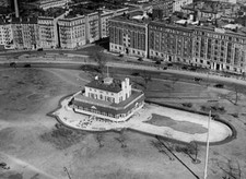 Aerial view of Claremont Inn on Riverside Drive near Grant s Tomb  .. Old Photo picture
