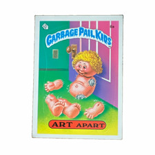 1985 Topps Garbage Pail Kids OS1 Series 1 #6a Art Apart Sticker Card GPK picture