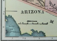 Vintage 1900 ARIZONA TERRITORY Map 11