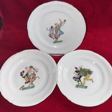 3 Vintage Chodziez Poland Collector Plates Folk Dance Patterns Fine Porcelain⁠ picture
