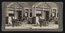 Photo:Quebec City Quebec Canada 1900s Caleohe Horse Carriage Street Scene picture