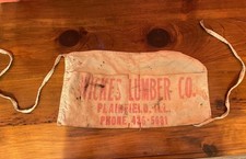 Wickes Lumber Co. Vintage Carpenter's Tool Nail Apron Plainfield, Illinois  picture