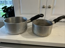 Set of 2 Vintage Wear-Ever Aluminum  #761 1/2 And 761 Sauce Pan picture