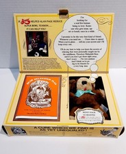 VTG 100% NATURAL BEAR MIRACLE CURE W/BOX & BEAR RELAXATION PLAN BOOKLET picture