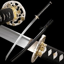JP Samurai Katana Japanese Full Tang 9260 Spring Steel Sword Razor Sharp picture