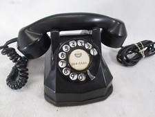 Vintage 1940's Automatic Electric Monophone black Rotary Dial desk telephone picture