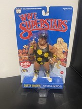 WWE LJN Superstars Dusty Rhodes Action Figure 1980s Retro Collectible- blue picture