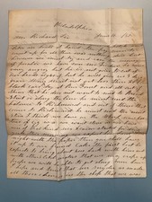 1857 Handwritten Letter Pottsville PA Coal Mining History Pine Forest Colliery picture