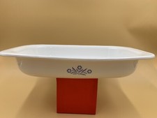 Vintage CORNING WARE ROASTER BLUE CORNFLOWER P-21 Dimensions 13 x 9 x 2 picture