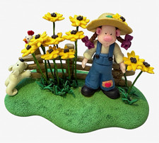Coyne's & Company “Sun Maid” Figurine Girl with Sunflowers 2000 EW1917 picture