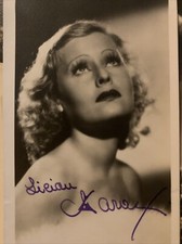 Lilian Harvey 1906-68 genuine autograph Ink signed photo 3.5”x5.5