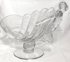 Rare Antique Deco Cambridge Crystal Glass Flying Nude - EXCELLENT CONDITION picture