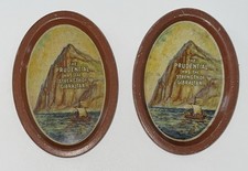 X2 - VINTAGE PRUDENTIAL INSURANCE OVAL TIP TRAYs Lot of 2 picture