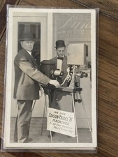 RPPC Edison Model B Movie Projector Max Florence Salt Lake City Utah c1910 picture