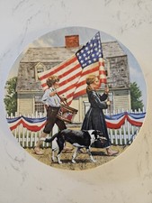 Vintage 1978 Fourth of July Edwin Knowles American Don Spaulding Collector Plate picture