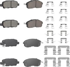 Front Rear Ceramic Disc Brake Pads Set for Nissan Altima 2002-2013, Sentra 2007- picture