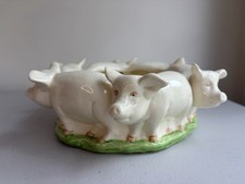 VTG Vandor Imports San Francisco  1979 Pigs Center Piece Planter Fun Retro Decor picture