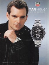 2005 TAGHeuer JEFF GORDON Carrera Tachymeter watch print ad NASCAR wall decor picture