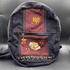 Vintage 2001 Warner Bro Harry Potter Demin Mini Backpack  picture