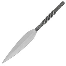 Hand Forged Celtic Letter Opener Squared Twist Handle Carbon Steel Full Tang picture
