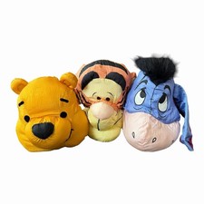 Vintage 90s Disney Winnie The Pooh Tigger Eeyore Hanging Pillow Pal Play By Play picture