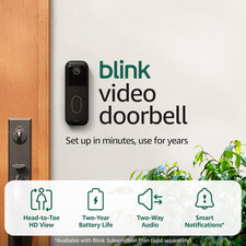 Blink Video Doorbell – Head-To-Toe HD View, Two-Year Battery Life, and Simple Se picture